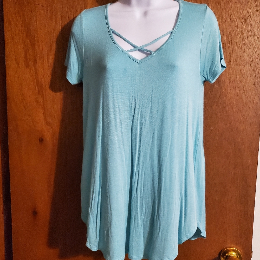 Strappy front t-shirt